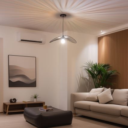 Brilagi - Lustre LED suspenso em cabo CERIA WIRE 1xE27/40W/230V 40x56 cm preto