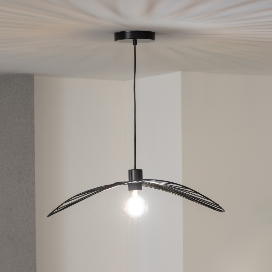 Brilagi - Lustre LED suspenso em cabo CERIA WIRE 1xE27/40W/230V 40x56 cm preto
