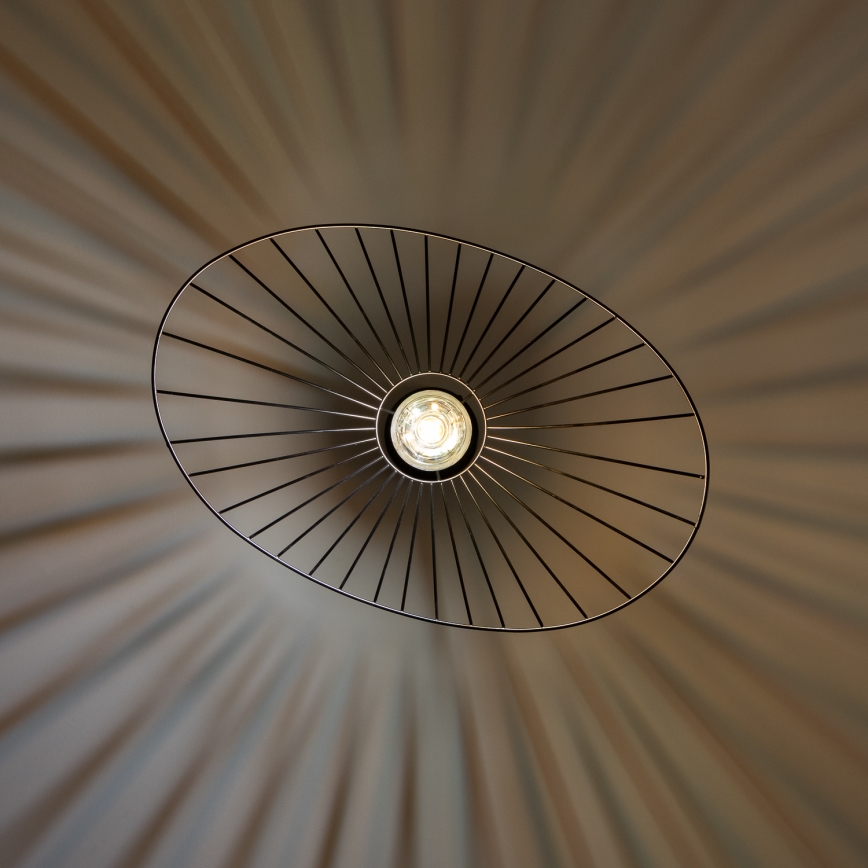 Brilagi - Lustre LED suspenso em cabo CERIA WIRE 1xE27/40W/230V 40x56 cm preto