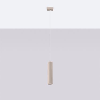 Brilagi - Lustre LED suspenso em cabo CRESTO 1xGU10/10W/230V taupe