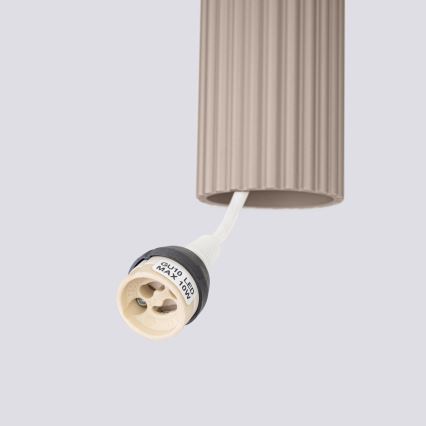Brilagi - Lustre LED suspenso em cabo CRESTO 1xGU10/10W/230V taupe