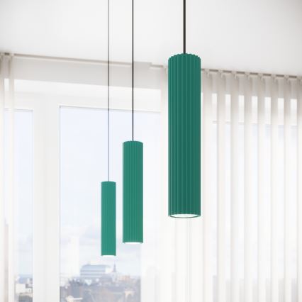 Brilagi - Lustre LED suspenso em cabo CRESTO 1xGU10/10W/230V turquesa