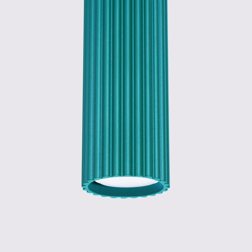 Brilagi - Lustre LED suspenso em cabo CRESTO 1xGU10/10W/230V turquesa