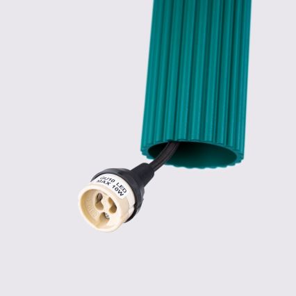 Brilagi - Lustre LED suspenso em cabo CRESTO 1xGU10/10W/230V turquesa