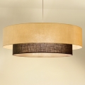 Brilagi - Lustre LED suspenso em cabo Estilo BOHO 3xE27/15W/230V, Ø 80 cm, creme/castanho