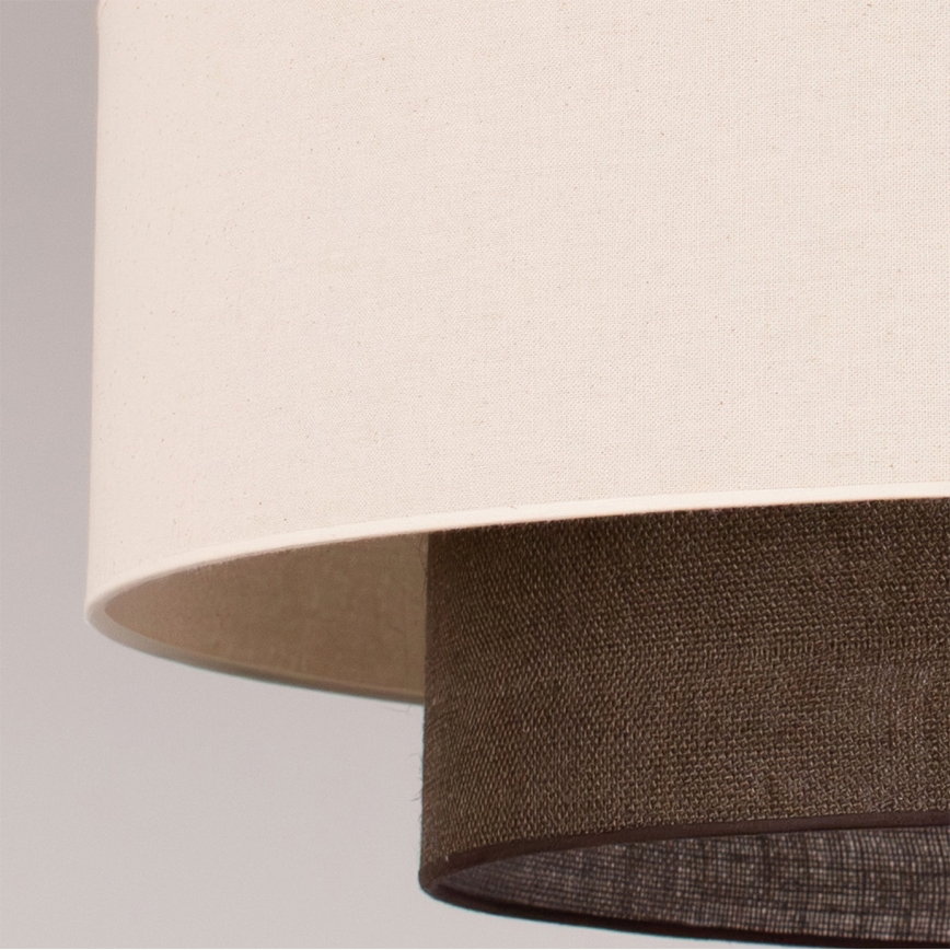 Brilagi - Lustre LED suspenso em cabo Estilo BOHO 3xE27/15W/230V, Ø 80 cm, creme/castanho