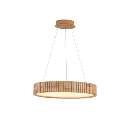 Brilagi - Lustre LED suspenso por cabo FALCON WOOD MODERN LED/30W/230V 3000/4000/6000K diâmetro 45 cm madeira