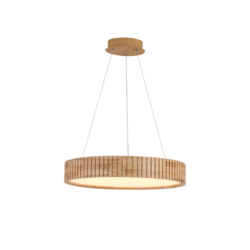 Brilagi - Lustre LED suspenso por cabo FALCON WOOD MODERN LED/30W/230V 3000/4000/6000K diâmetro 45 cm madeira