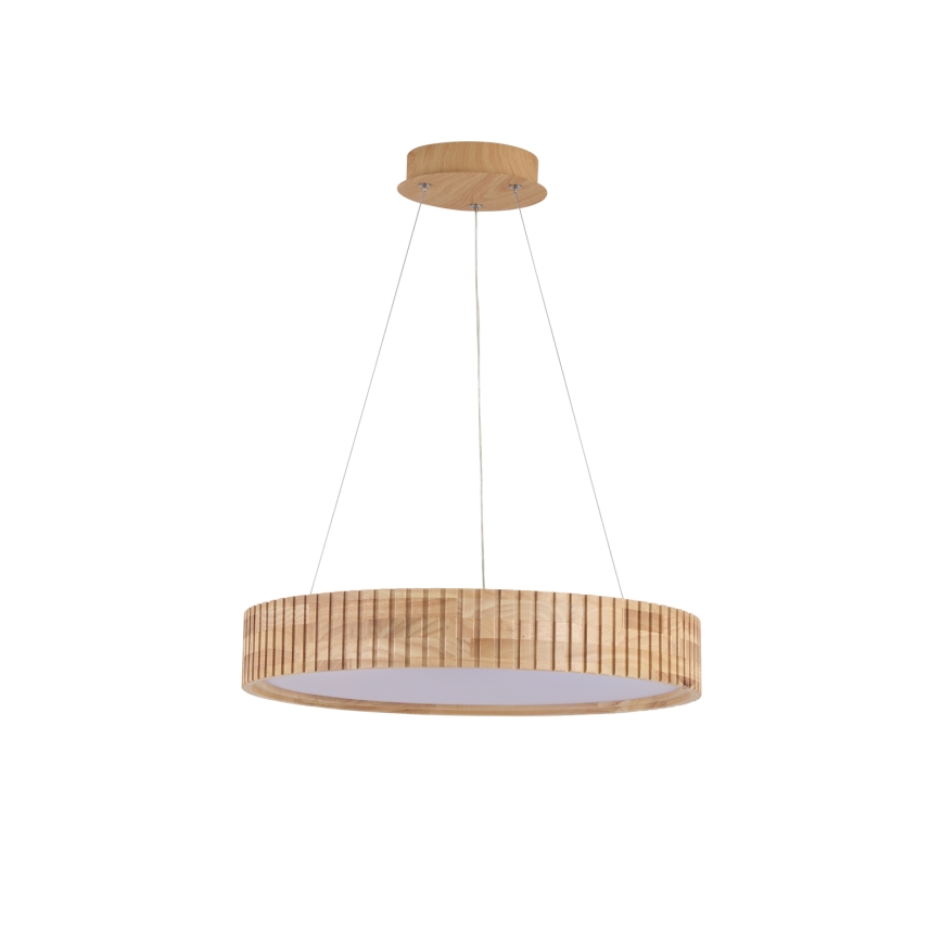 Brilagi - Lustre LED suspenso por cabo FALCON WOOD MODERN LED/30W/230V 3000/4000/6000K diâmetro 45 cm madeira