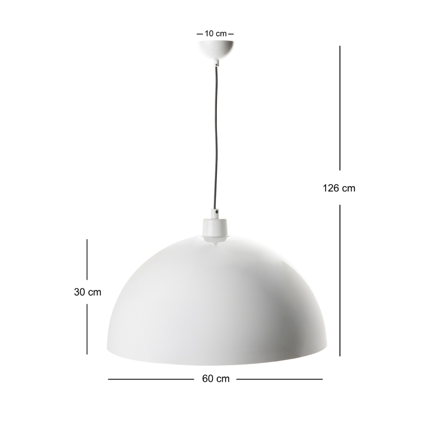 BRILAGI - Lustre LED suspenso em cabo METALO 1xE27/40W/230V Ø 60 cm branco/cobre