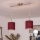 Brilagi - Lustre LED suspenso em cabo NUBILA 2xE27/60W/230V vermelho pompeiano