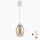 Brilagi - Lustre LED suspenso em cabo RETRO GLASS 1xE27/60W/230V Ø 17 cm branco/bege fumado