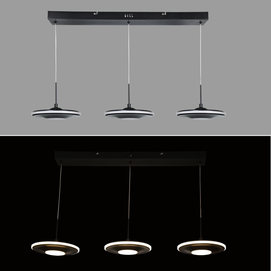 Brilagi - Lustre LED suspenso em cabo VERANO 3xLED/15W/230V