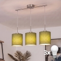 Brilagi - Lustre LED suspenso NUBILA 3xE27/60W/230V verde