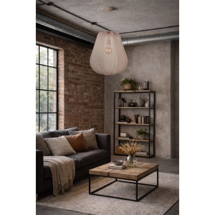 Brilagi - Lustre LED suspenso por cabo ARVEN 1xE27/8W/230V Ø 37 cm bege