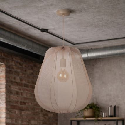 Brilagi - Lustre LED suspenso por cabo ARVEN 1xE27/8W/230V Ø 37 cm bege