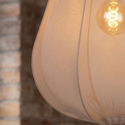 Brilagi - Lustre LED suspenso por cabo ARVEN 1xE27/8W/230V Ø 37 cm bege