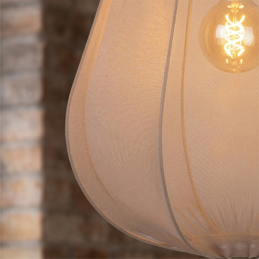Brilagi - Lustre LED suspenso por cabo ARVEN 1xE27/8W/230V Ø 37 cm bege
