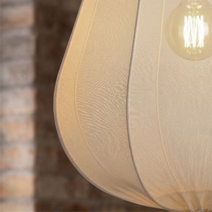 Brilagi - Lustre LED suspenso por cabo ARVEN 1xE27/8W/230V Ø 37 cm branco