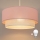 Brilagi - Lustre LED suspenso por cabo BOHO BOBO 1xE27/60W/230V Ø 40 cm rosa/creme