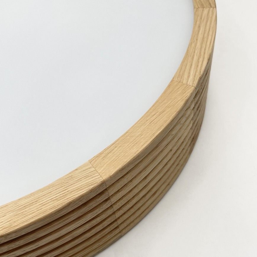 Brilagi - Lustre LED suspenso por cabo CARVALHO MODERN 2xE27/60W/230V, carvalho, diâmetro 37,5 cm