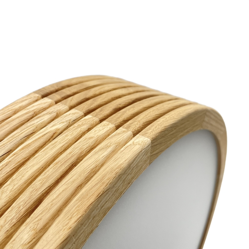Brilagi - Lustre LED suspenso por cabo CARVALHO MODERN 2xE27/60W/230V, carvalho, diâmetro 37,5 cm