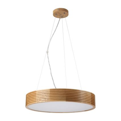 Brilagi - Lustre LED suspenso por cabo CARVALHO MODERN 3xE27/60W/230V carvalho Ø 47,5 cm