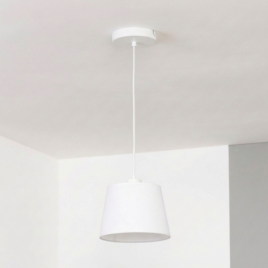 Brilagi - Lustre LED suspenso por cabo CERIA 1xE27/40W/230V, diâmetro 20,5 cm, branco