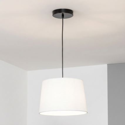 Brilagi - Lustre LED suspenso por cabo CERIA 1xE27/40W/230V, diâmetro 30 cm, branco