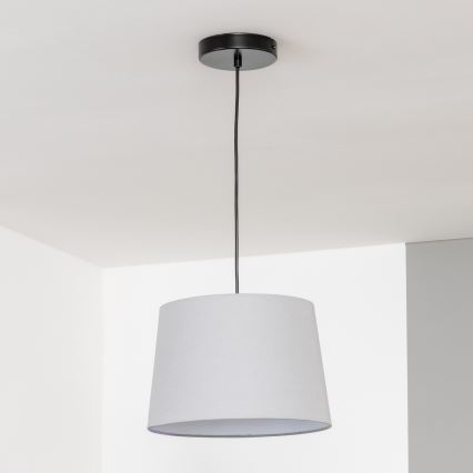 Brilagi - Lustre LED suspenso por cabo CERIA 1xE27/40W/230V diâmetro 30 cm cinzento