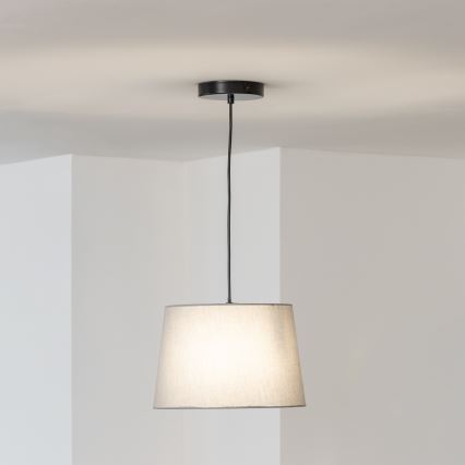 Brilagi - Lustre LED suspenso por cabo CERIA 1xE27/40W/230V diâmetro 30 cm cinzento