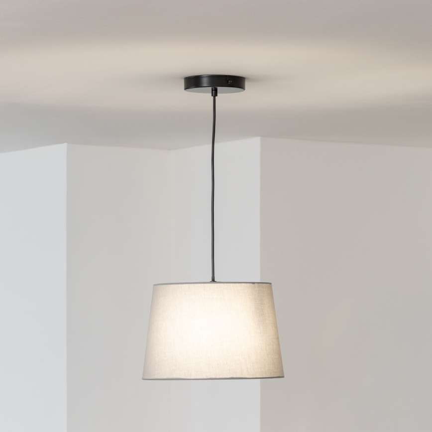 Brilagi - Lustre LED suspenso por cabo CERIA 1xE27/40W/230V diâmetro 30 cm cinzento