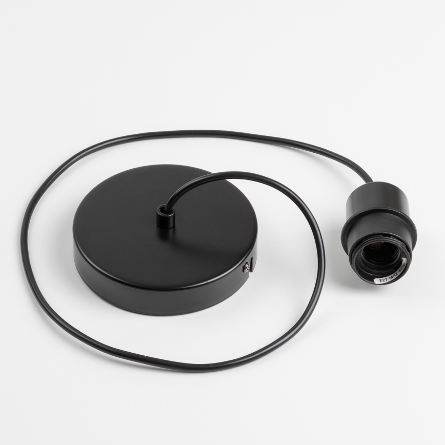 Brilagi - Lustre LED suspenso por cabo CERIA 1xE27/40W/230V diâmetro 30 cm preto