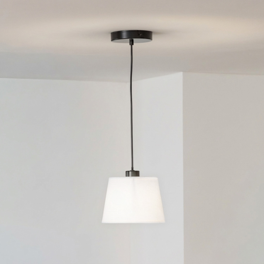 Brilagi - Lustre LED suspenso por cabo CERIA 1xE27/40W/230V Ø 20,5 cm branco