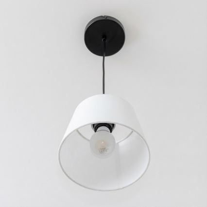 Brilagi - Lustre LED suspenso por cabo CERIA 1xE27/40W/230V Ø 20,5 cm branco