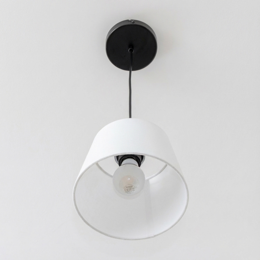 Brilagi - Lustre LED suspenso por cabo CERIA 1xE27/40W/230V Ø 20,5 cm branco