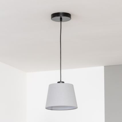 Brilagi - Lustre LED suspenso por cabo CERIA 1xE27/40W/230V Ø 20,5 cm cinzento