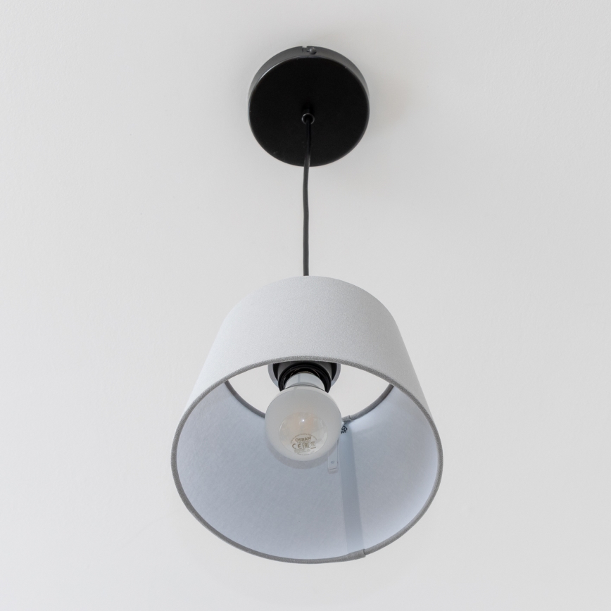 Brilagi - Lustre LED suspenso por cabo CERIA 1xE27/40W/230V Ø 20,5 cm cinzento