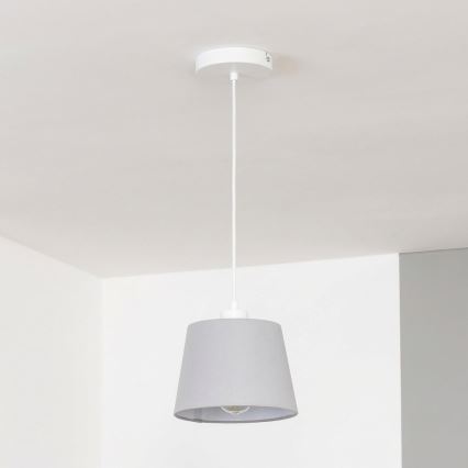 Brilagi - Lustre LED suspenso por cabo CERIA 1xE27/40W/230V Ø 20,5 cm cinzento