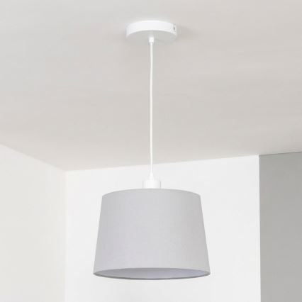 Brilagi - Lustre LED suspenso por cabo CERIA 1xE27/40W/230V Ø 30 cm cinzento