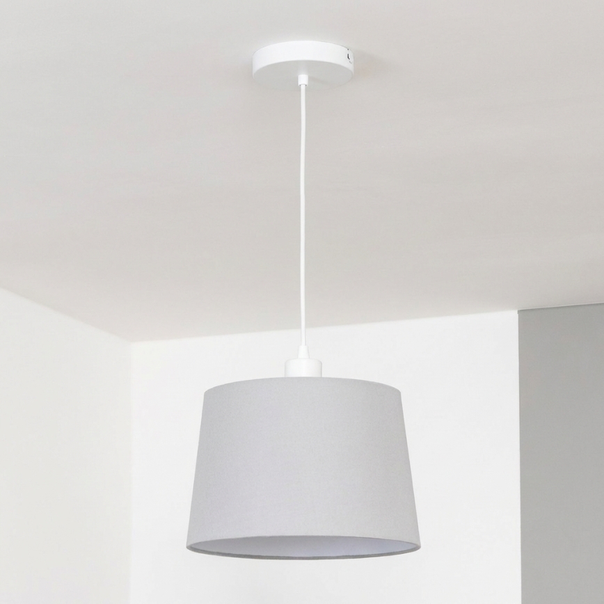 Brilagi - Lustre LED suspenso por cabo CERIA 1xE27/40W/230V Ø 30 cm cinzento