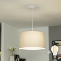 Brilagi - Lustre LED suspenso por cabo CERIA 1xE27/40W/230V Ø 45 cm bege