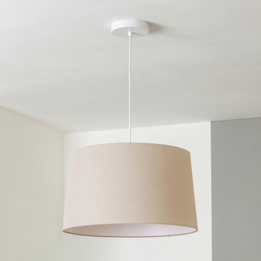 Brilagi - Lustre LED suspenso por cabo CERIA 1xE27/40W/230V Ø 45 cm bege