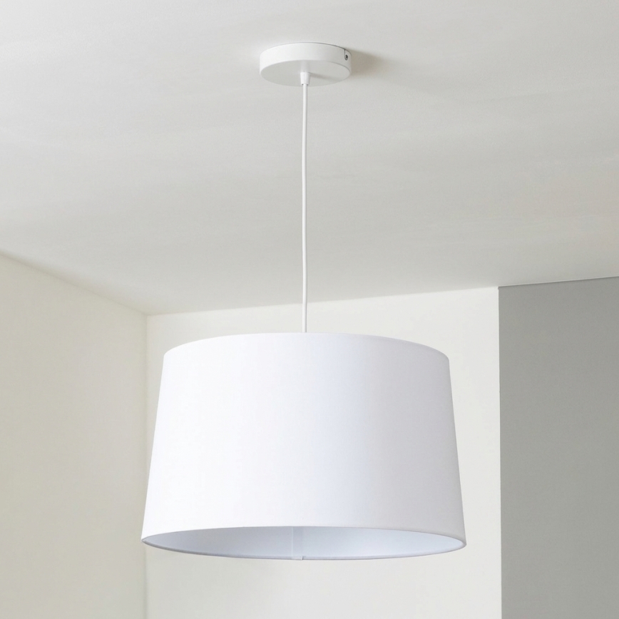 Brilagi - Lustre LED suspenso por cabo CERIA 1xE27/40W/230V Ø 45 cm branco