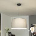 Brilagi - Lustre LED suspenso por cabo CERIA 1xE27/40W/230V Ø 45 cm cinzento
