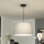 Brilagi - Lustre LED suspenso por cabo CERIA 1xE27/40W/230V Ø 45 cm cinzento