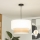 Brilagi - Lustre LED suspenso por cabo CERIA 1xE27/40W/230V Ø 50 cm branco/bege