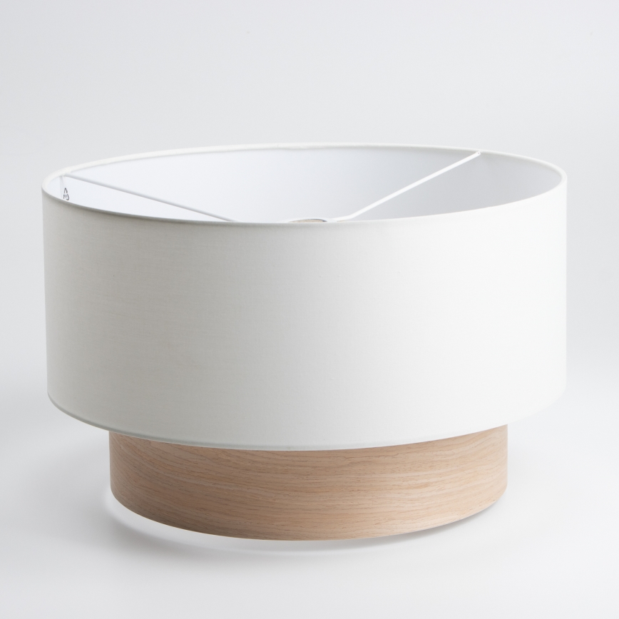 Brilagi - Lustre LED suspenso por cabo CERIA 1xE27/40W/230V Ø 50 cm branco/bege