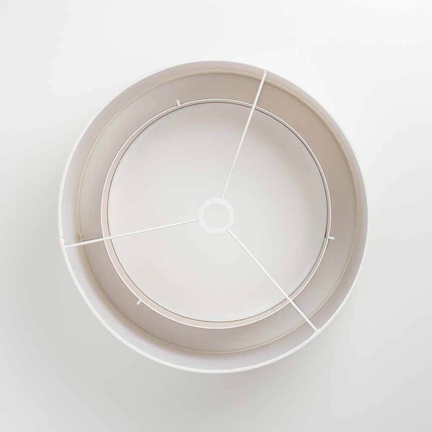 Brilagi - Lustre LED suspenso por cabo CERIA 1xE27/40W/230V Ø 50 cm branco/bege