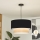 Brilagi - Lustre LED suspenso por cabo CERIA 1xE27/40W/230V Ø 50 cm preto/bege